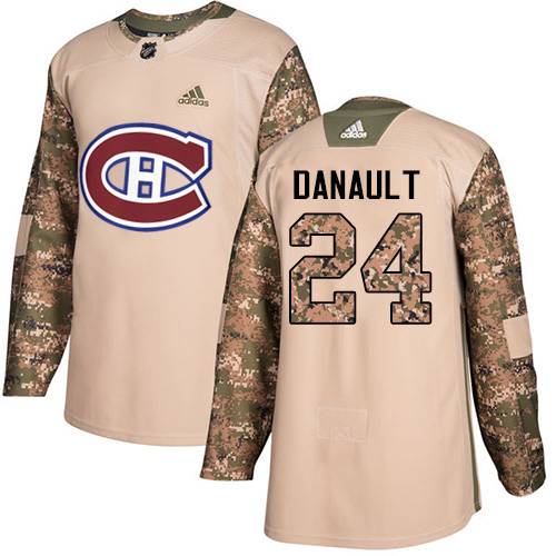 Adidas Canadiens #24 Phillip Danault Camo Authentic Veterans Day Stitched NHL Jersey